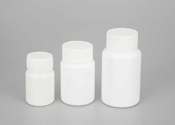 Белые пустые пластиковые бутылки медицины с завинчивой пробкой 30ml 60ml 100ml