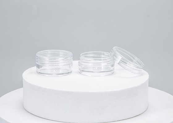 Ясные круглые косметические опарникы сливк с материалом крышки 10g 15g PS