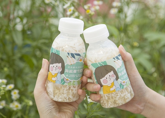 чай соевого молока 400ml 14oz разливает теплостойкую квадратную пластиковую бутылку по бутылкам сока сочную
