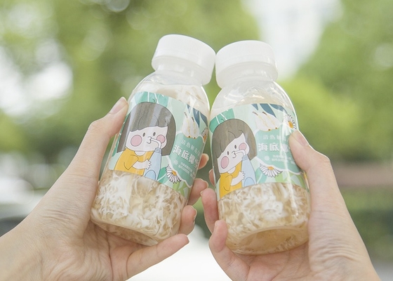 чай соевого молока 400ml 14oz разливает теплостойкую квадратную пластиковую бутылку по бутылкам сока сочную