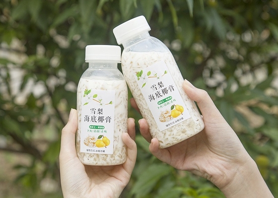 чай соевого молока 400ml 14oz разливает теплостойкую квадратную пластиковую бутылку по бутылкам сока сочную