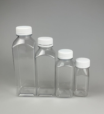 Lanwei 250Ml 500Ml 12Oz16Oz напиток сок Вода квадратная пластиковая бутылка с крышкой