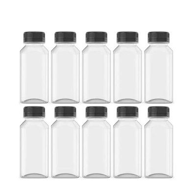 Горячая продажа 120ml 250ml 350ml 500ml 1000ml Чистая французская квадратная пустая бутылка сока напитков