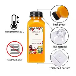 прозрачные бутылки сока ЛЮБИМЦА 250ml придают квадратную форму пластиковой выпивая бутылке ориентированной на заказчика