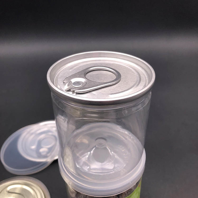 Пищевые порожние прозрачные пластиковые банки Хранилище PET Mason Jar BPA Бесплатная пластиковая банка с пластиковой крышкой