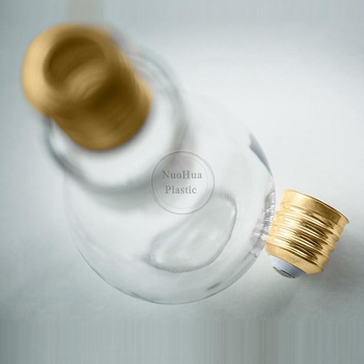 BPA Free Clear 50ML 100ML 150ML Ледяной кофе чай плоская пластиковая бутылка сока для домашних животных с алюминиевой крышкой