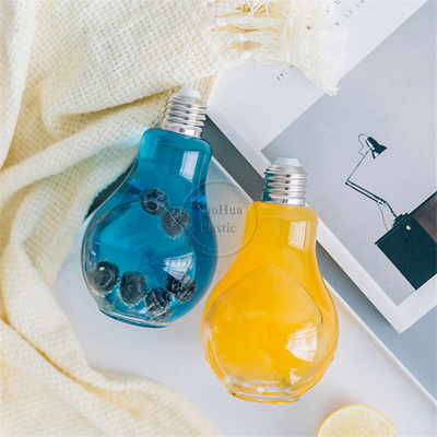 BPA Free Clear 50ML 100ML 150ML Ледяной кофе чай плоская пластиковая бутылка сока для домашних животных с алюминиевой крышкой