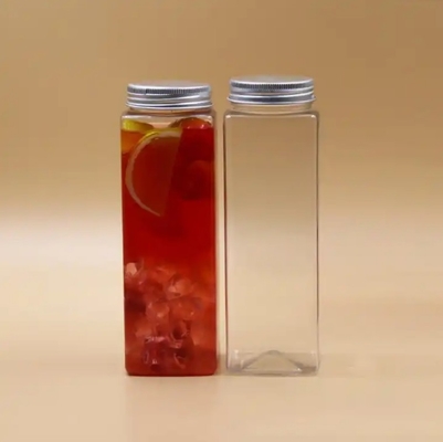 Квадратные круглые изоляционные бутылки для молочного чая с ручкой и винтом весом 0,5 кг на крышке