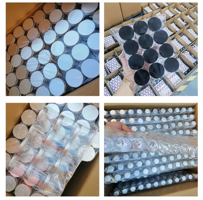 Жемчужная чёрная PET-сосуды пустые 100g 120g 200g 250g 300g 500g пластиковые бочки с внутренней крышкой 4oz 8oz