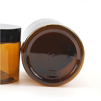 PET 1oz 2oz 4oz 6oz 8oz 12oz 16oz Прозрачные пластиковые банки с широким ртом с алюминиевыми крышками