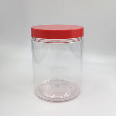 Прозрачные пластиковые круглое банки с крышками 2oz 3oz 4oz 5oz