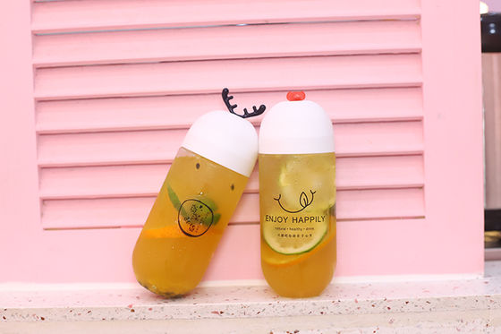 Изоляционная ручка Удобное хранение напитков Прозрачные бутылки с молочным чаем