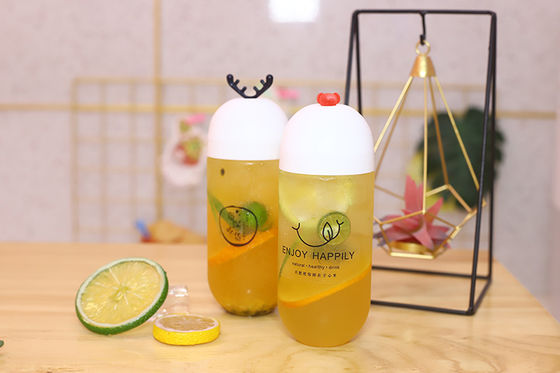 Изоляционная ручка Удобное хранение напитков Прозрачные бутылки с молочным чаем