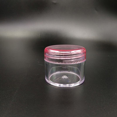 Прозрачная индивидуальная пластиковая косметическая банка с гладкой поверхностью