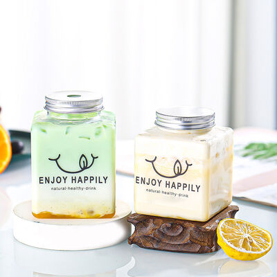 Средние бутылки с пузырьками для чая можно настроить прочные пластиковые контейнеры идеально подходят для магазинов напитков кафе и ресторанов