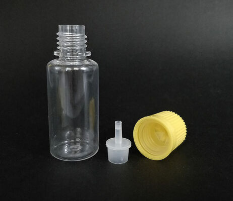 Флакон для жидкости для электронных сигарет с защитой от детей, тип горлышка E, различные объемы: 10 мл, 15 мл, 30 мл, 40 мл, 60 мл, 80 мл, 100 мл. Изготовлен из ПЭТ.