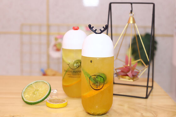 Средние герметичные бутылки для молочного чая идеально подходят для упаковки чая, обеспечивая герметичность и надежность контейнеров