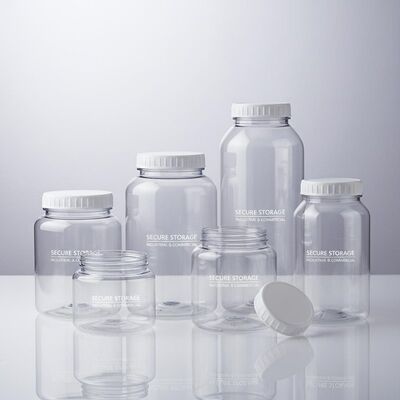 Безопасные контейнеры из пластика с винтовой вершиной, идеально подходящие для безопасного хранения, долговечные и упаковочные решения для промышленности и торговли