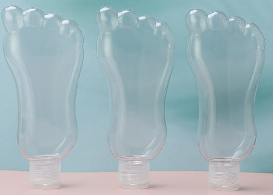 Бутылка ключевой цепи формы 30ml 60ml ноги пластиковая Refillable с крышкой сальто