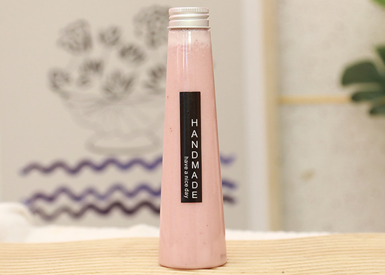 Коническая бутылка сока безалкогольного напитка пластиковая с крышкой 7oz 200ml
