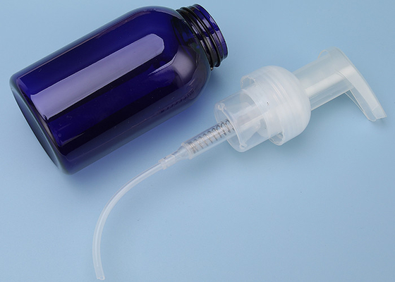 OEM печатания экрана бутылки насоса пены Cleanser пустого голубого мусса лицевой