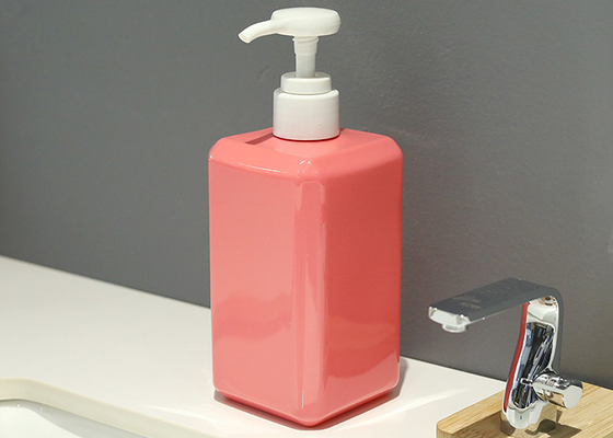 400ml бутылка квадрата PETG косметическая с прочным насоса Recyclable