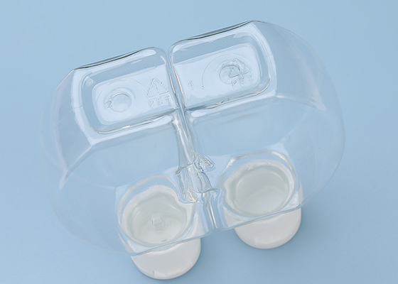 Бутылка двойной раковины OEM пластиковая с завинчивой пробкой Recyclable 120ml