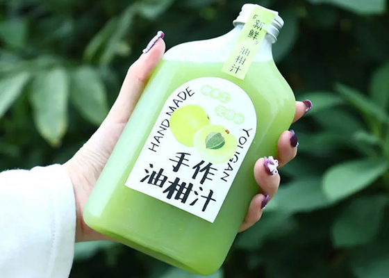 Чай молока доказательства утечки разливает бутылки по бутылкам сока 350ml 250ml пластиковые