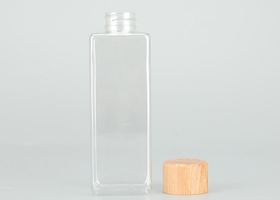 Бутылки течебезопасного пластикового винта 200ml верхние с бамбуковыми крышками