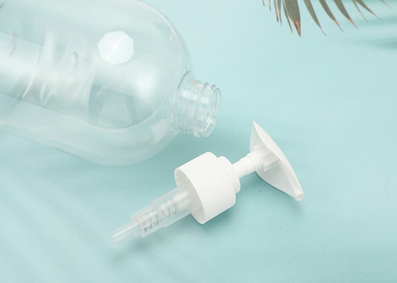 Ясная круглая пластиковая бутылка насоса лосьона 500ml для косметического шампуня