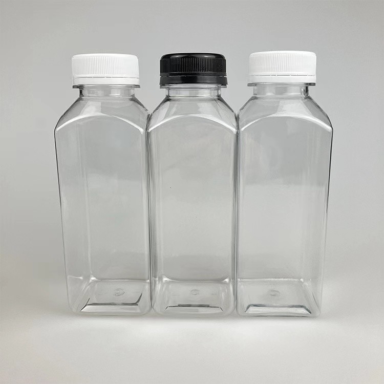 Горячая продажа 120ml 250ml 350ml 500ml 1000ml Чистая французская квадратная пустая бутылка сока напитков