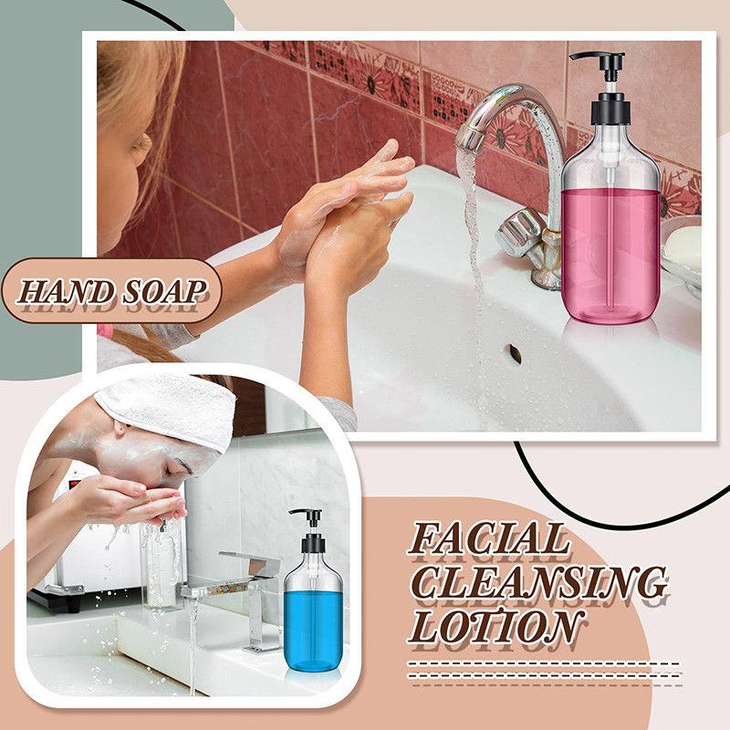 120 мл 250 мл 300 мл 500 мл пластиковые бутылки с лосьоном с закрывающейся крышкой и прочными пластиковыми сортами PMMA для средств по уходу за кожей