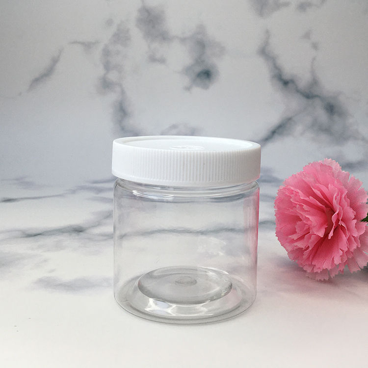 Дешевый оптовый пластиковый кухонный хранилищный банка крышки пластиковые небольшие косметические банки пластиковые круглые верхние банки с высоким качеством