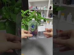 Прозрачные одноразовые пластиковые бутылки сока для приготовления молочного смузи с крышкой