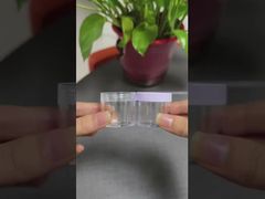 Прозрачная пластиковая банка с крышкой для крема для глаз или бальзама для губ косметический